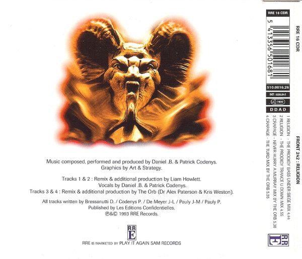 Front 242 - Religion | Red Rhino Europe (RRE 16 CDR) - 2