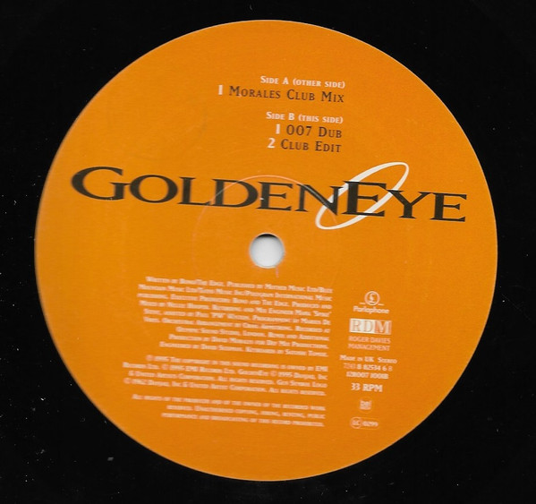 Tina Turner - GoldenEye (Includes Morales Club Mix • 007 Dub • Club Edit) | Parlophone (12R007 1001) - 3