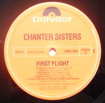 Chanter Sisters - First Flight | Polydor (2383 382) - 3