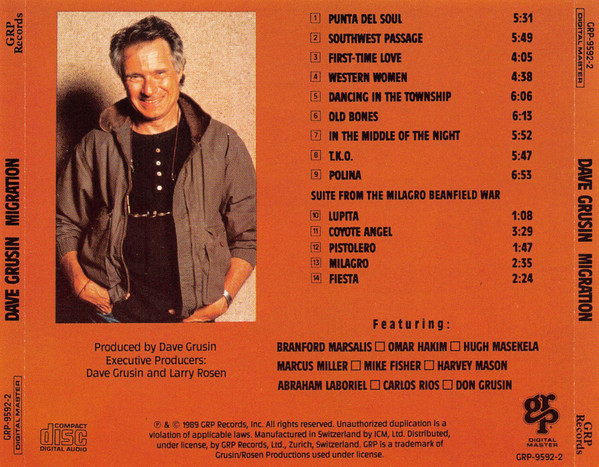 Dave Grusin - Migration | GRP (GRP-9592-2) - 2
