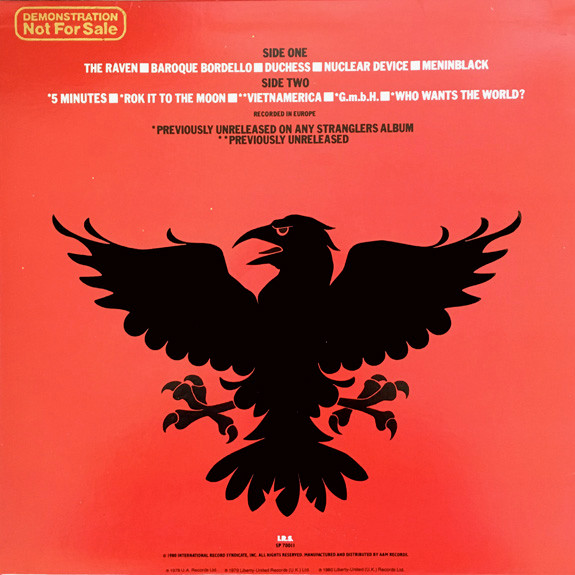The Stranglers - IV | I.R.S. Records (SP 70011) - 2 The Stranglers - IV | I.R.S. Records (SP 70011) - 2