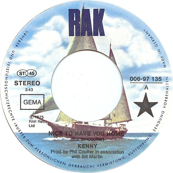Kenny - Nice To Have You Home | RAK (006-97 135) - 3