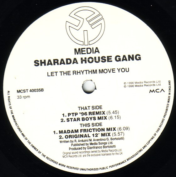 Sharada House Gang - Let The Rhythm Move You | MCA Records (MCST 40035) - 4
