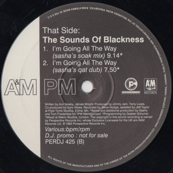 Sounds Of Blackness - I'm Going All The Way | A&M PM (PERDJ 425) - 4 Sounds Of Blackness - I'm Going All The Way | A&M PM (PERDJ 425) - 4