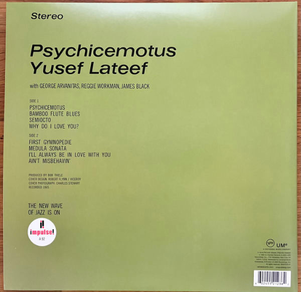 Yusef Lateef - Psychicemotus | Verve Records (B0037579-01) - 4 Yusef Lateef - Psychicemotus | Verve Records (B0037579-01) - 4
