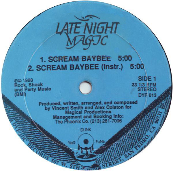 Late Night Magic - Scream Baybee | Dunk Yer Funk Records (DYF-013)