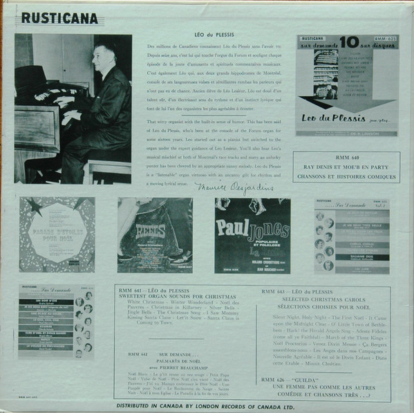 Léo Du Plessis - 15 Selected Christmas Carols | Rusticana (RMM-643) - 2