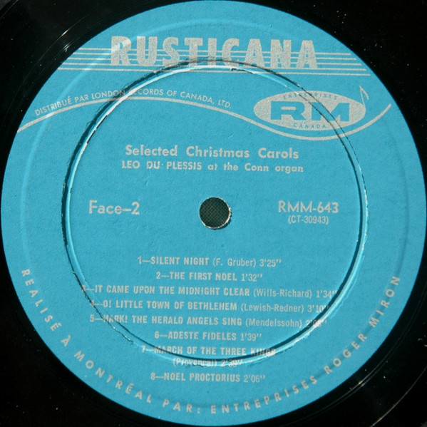Léo Du Plessis - 15 Selected Christmas Carols | Rusticana (RMM-643) - 4