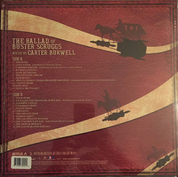 Carter Burwell - The Ballad of Buster Scruggs | Milan Records (398122-2) - 2 Carter Burwell - The Ballad of Buster Scruggs | Milan Records (398122-2) - 2