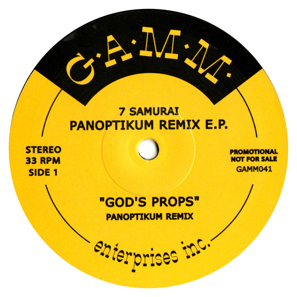 7 Samurai - Panoptikum Remix E.P. | G.A.M.M. (GAMM041) - main