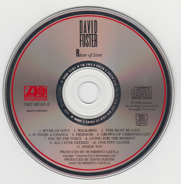 David Foster - River Of Love | Atlantic (7567-82161-2) - 3