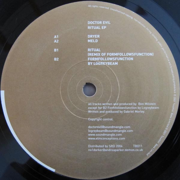 Doctor Evil - Ritual EP | Touchin' Bass (TB011) - main Doctor Evil - Ritual EP | Touchin' Bass (TB011) - main