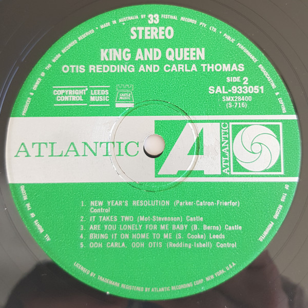 Otis Redding & Carla Thomas - King & Queen | Atlantic (SAL-933,051) - 3 Otis Redding & Carla Thomas - King & Queen | Atlantic (SAL-933,051) - 3