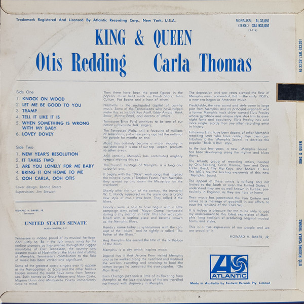 Otis Redding & Carla Thomas - King & Queen | Atlantic (SAL-933,051) - 2 Otis Redding & Carla Thomas - King & Queen | Atlantic (SAL-933,051) - 2