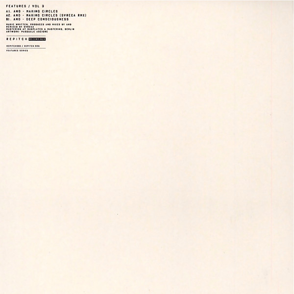 AnD - Features / Vol 3 | Repitch Recordings (REPITCH003) - 2