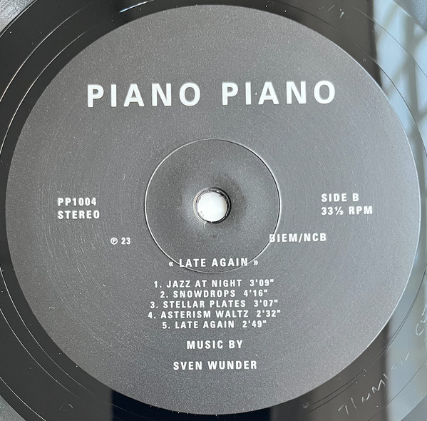 Sven Wunder - Late Again | Piano Piano (PP1004) - 4 Sven Wunder - Late Again | Piano Piano (PP1004) - 4