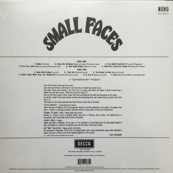 Small Faces - Small Faces | Decca (471 537-2) - 3