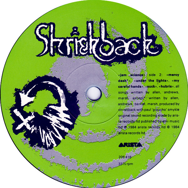 Shriekback - Jam Science | Arista (206 416)