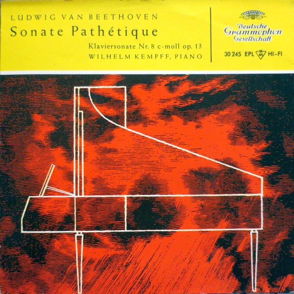 Ludwig van Beethoven ; Wilhelm Kempff - Sonate Pathétique | Deutsche Grammophon (30 245 EPL)