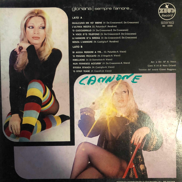 Gloriana - Sempre L'Amore... | Zeus Record (BE 0099) - 2 Gloriana - Sempre L'Amore... | Zeus Record (BE 0099) - 2