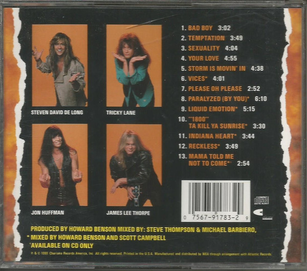Sweet F.A. - Temptation | Charisma Records America, Inc. (91783-2) - 4
