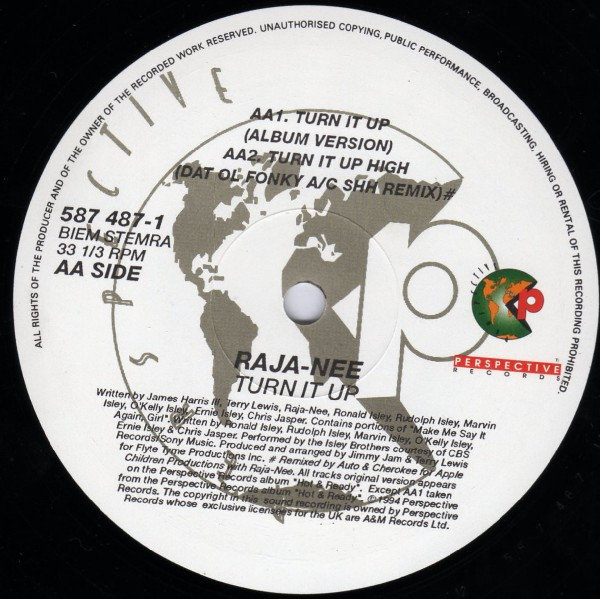 Raja-Neé - Turn It Up | Perspective Records (587 487-1) - 3