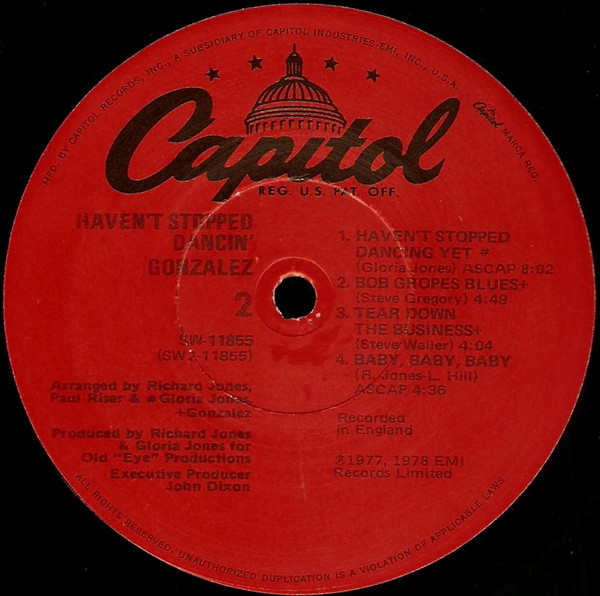 Gonzalez - Haven't Stopped Dancin' | Capitol Records (SW-11855) - 4 Gonzalez - Haven't Stopped Dancin' | Capitol Records (SW-11855) - 4