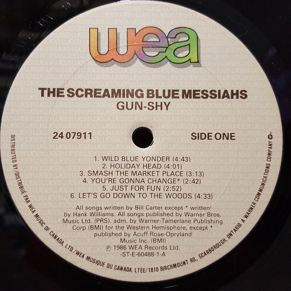 The Screaming Blue Messiahs - Gun-Shy | WEA (24 07911) - 3