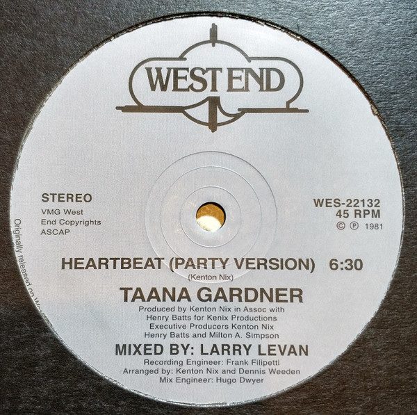 Taana Gardner - Heartbeat | West End Records (WES 22132)