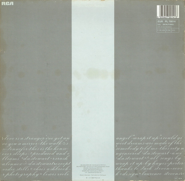 Eurythmics - Sweet Dreams (Are Made Of This) | RCA (PL 70014) - 2