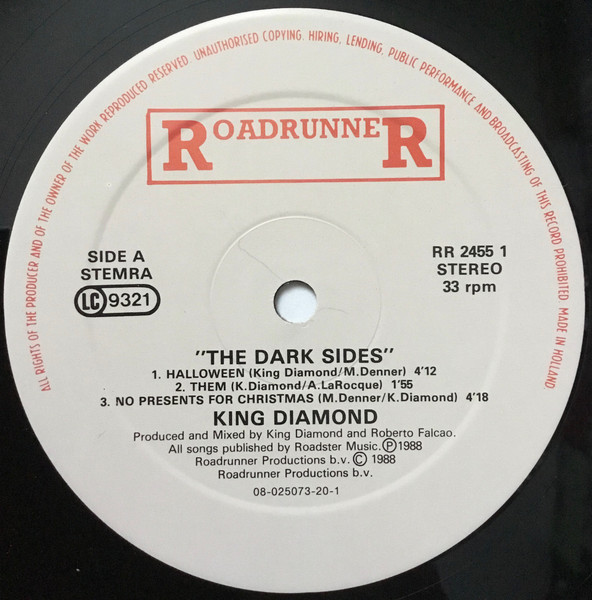 King Diamond - The Dark Sides | Roadrunner Records (RR 2455 1) - 3
