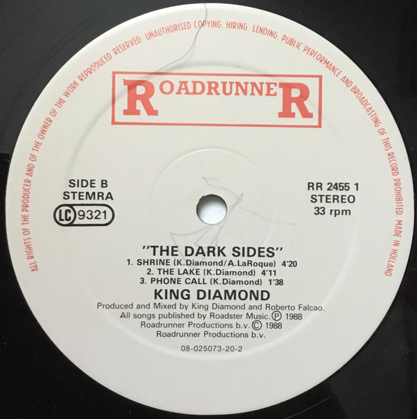 King Diamond - The Dark Sides | Roadrunner Records (RR 2455 1) - 4