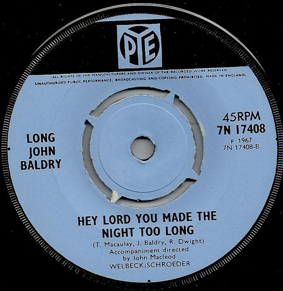 Long John Baldry - Let The Heartaches Begin | Pye Records (7N 17408) - 4