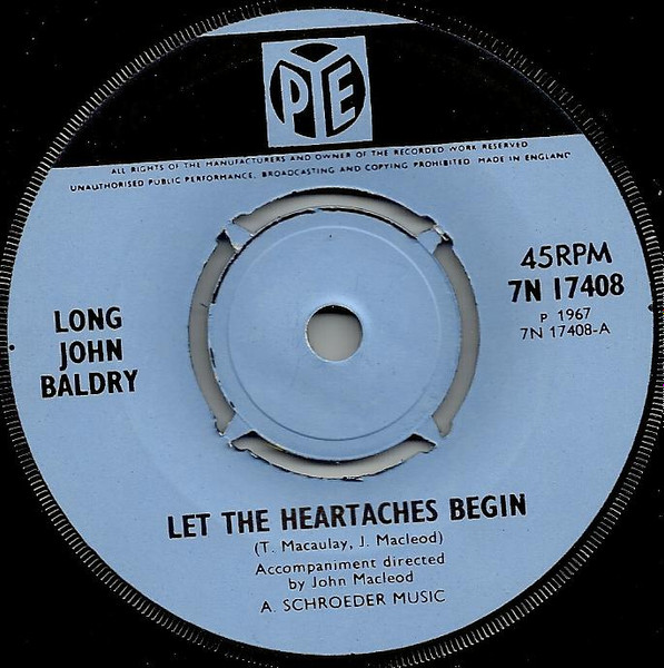 Long John Baldry - Let The Heartaches Begin | Pye Records (7N 17408) - 3