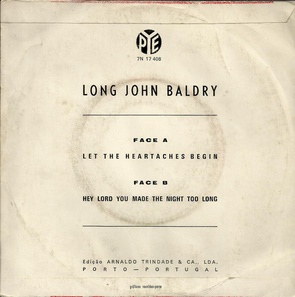 Long John Baldry - Let The Heartaches Begin | Pye Records (7N 17408) - 2