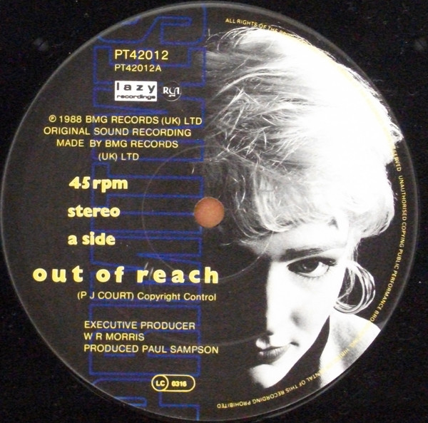 The Primitives - Out Of Reach | RCA (PT 42012) - 3 The Primitives - Out Of Reach | RCA (PT 42012) - 3