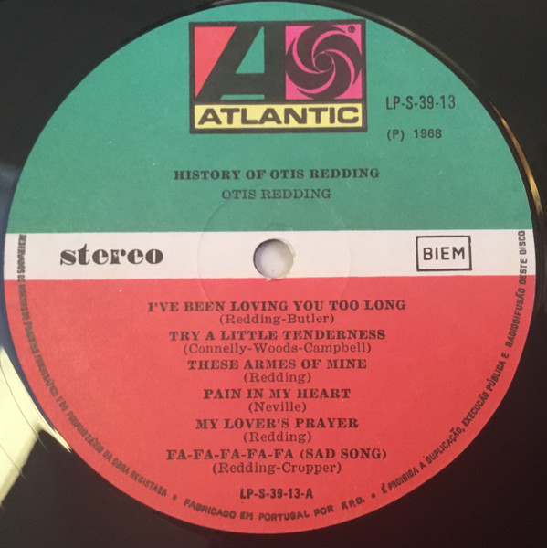 Otis Redding - History Of Otis Redding | Atlantic (ATL 40066) - 3