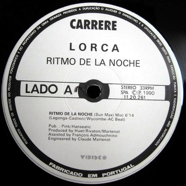 Lorca - Ritmo De La Noche | Carrere (11.20.261) - 2