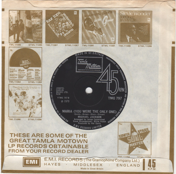 Michael Jackson - Got To Be There | Tamla Motown (TMG 797) - 4