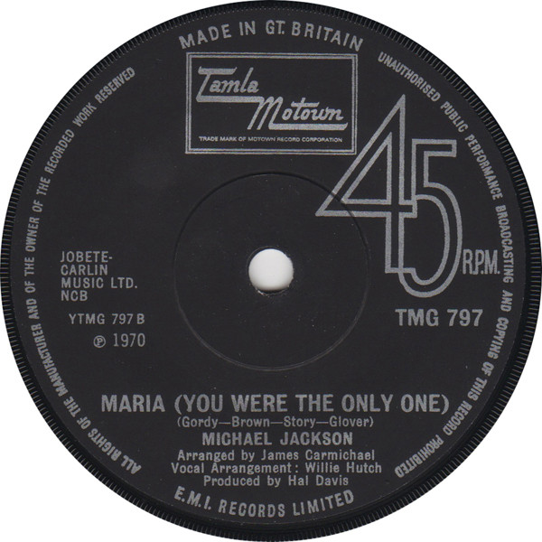 Michael Jackson - Got To Be There | Tamla Motown (TMG 797) - 2