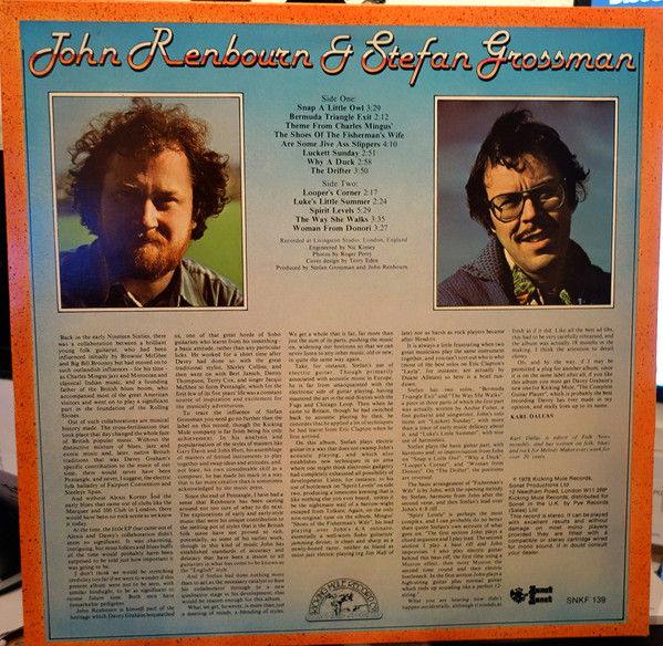John Renbourn & Stefan Grossman - Stefan Grossman & John Renbourn | Kicking Mule Records (SNKF 139) - 2 John Renbourn & Stefan Grossman - Stefan Grossman & John Renbourn | Kicking Mule Records (SNKF 139) - 2