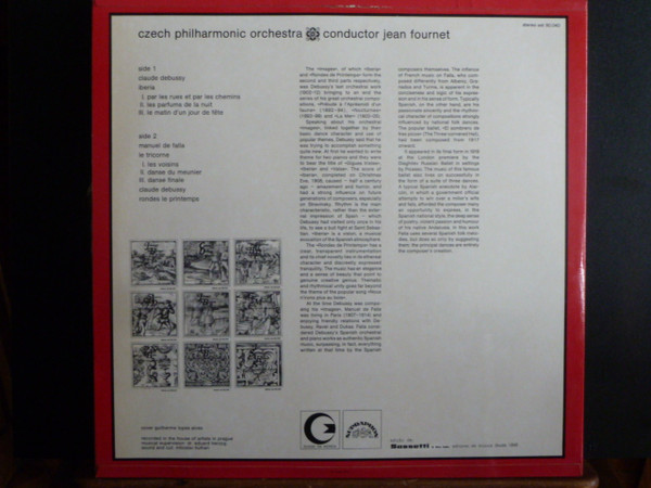Claude Debussy , Manuel De Falla , The Czech Philharmonic Orchestra , Jean Fournet - Iberia / Le Tricorne | Supraphon (SST 80 040) - 2