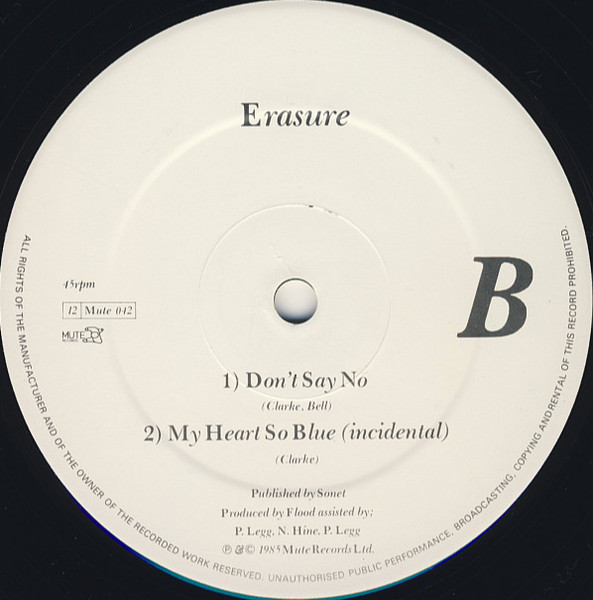 Erasure - Heavenly  Action | Mute (12 Mute 042) - 4