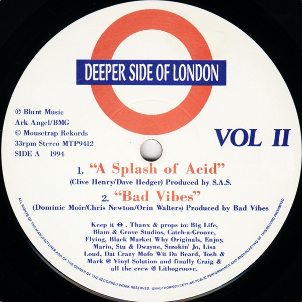 Various - Deeper Side Of London Vol II | Mousetrap Records (MTP9412) - main Various - Deeper Side Of London Vol II | Mousetrap Records (MTP9412) - main