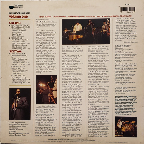 Various - One Night With Blue Note, Volume 1 | Blue Note (BT 85113) - 2