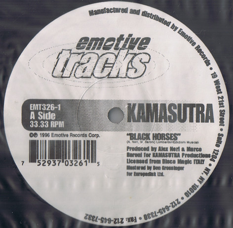 Kamasutra - Black Horses | Emotive Tracks (EMT326-1)