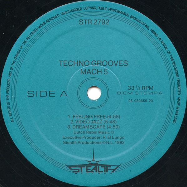 Techno Grooves - Mach 5 | Stealth Records (STR 2792)