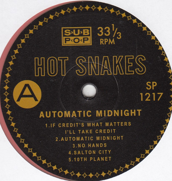 Hot Snakes - Automatic  Midnight | Sub Pop (SP1217) - 3