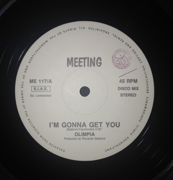 Olimpia - I'm Gonna Get You | Meeting Records (ME 117) - 2 Olimpia - I'm Gonna Get You | Meeting Records (ME 117) - 2