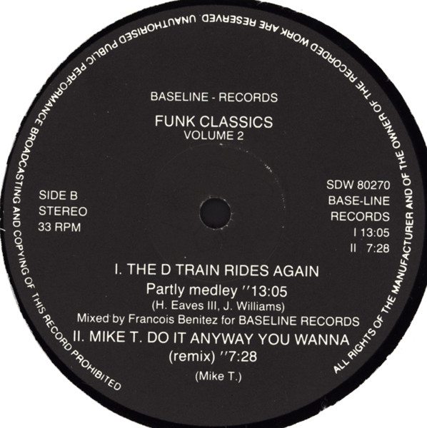 Various - Funk Classics Volume 2 | Baseline Records (SDW 80270) - 4 Various - Funk Classics Volume 2 | Baseline Records (SDW 80270) - 4